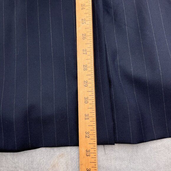 Hickey Freeman Blazer Men 44L Blue Loro Piana Super 120s Wool Classic USA VTG - Picture 8 of 16